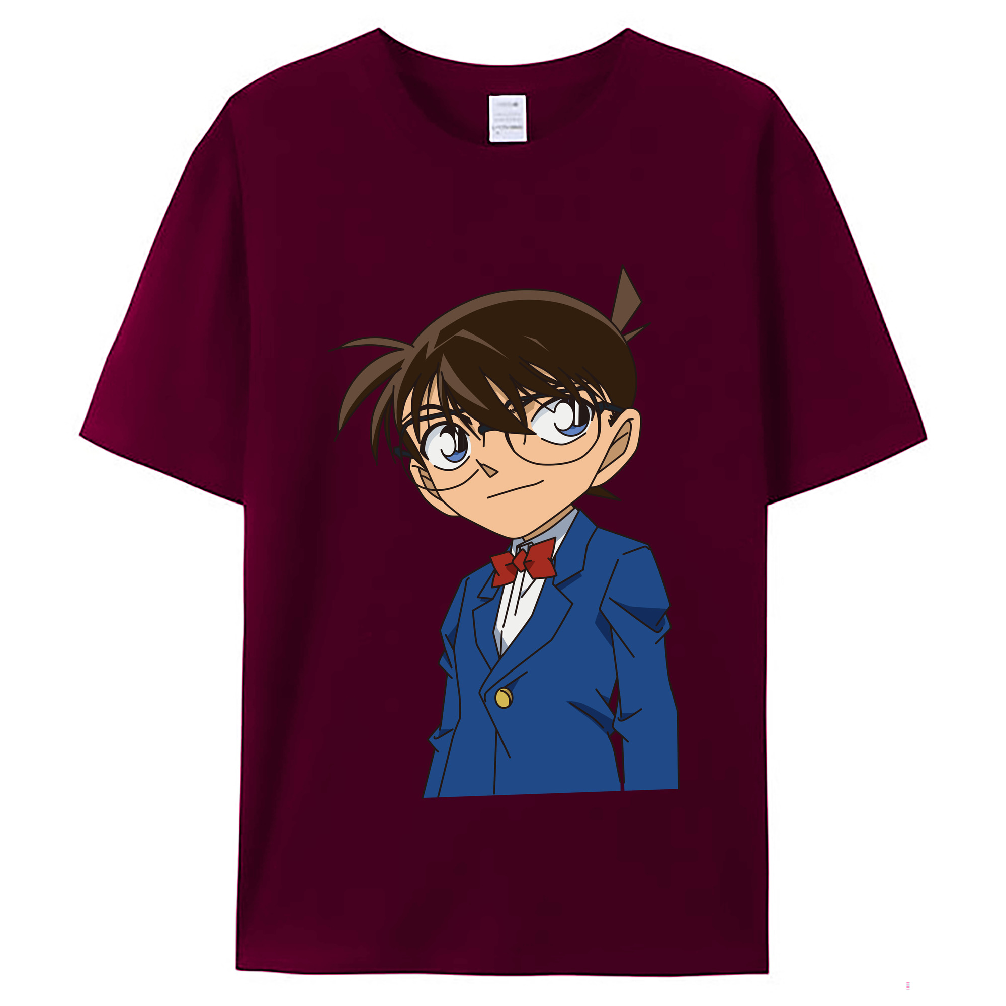 （画像用） 名探偵コナン 江戸川 コナン Detective Conan Conan Edogawa レディースカジュアルプリントTシャツ（綿100％）